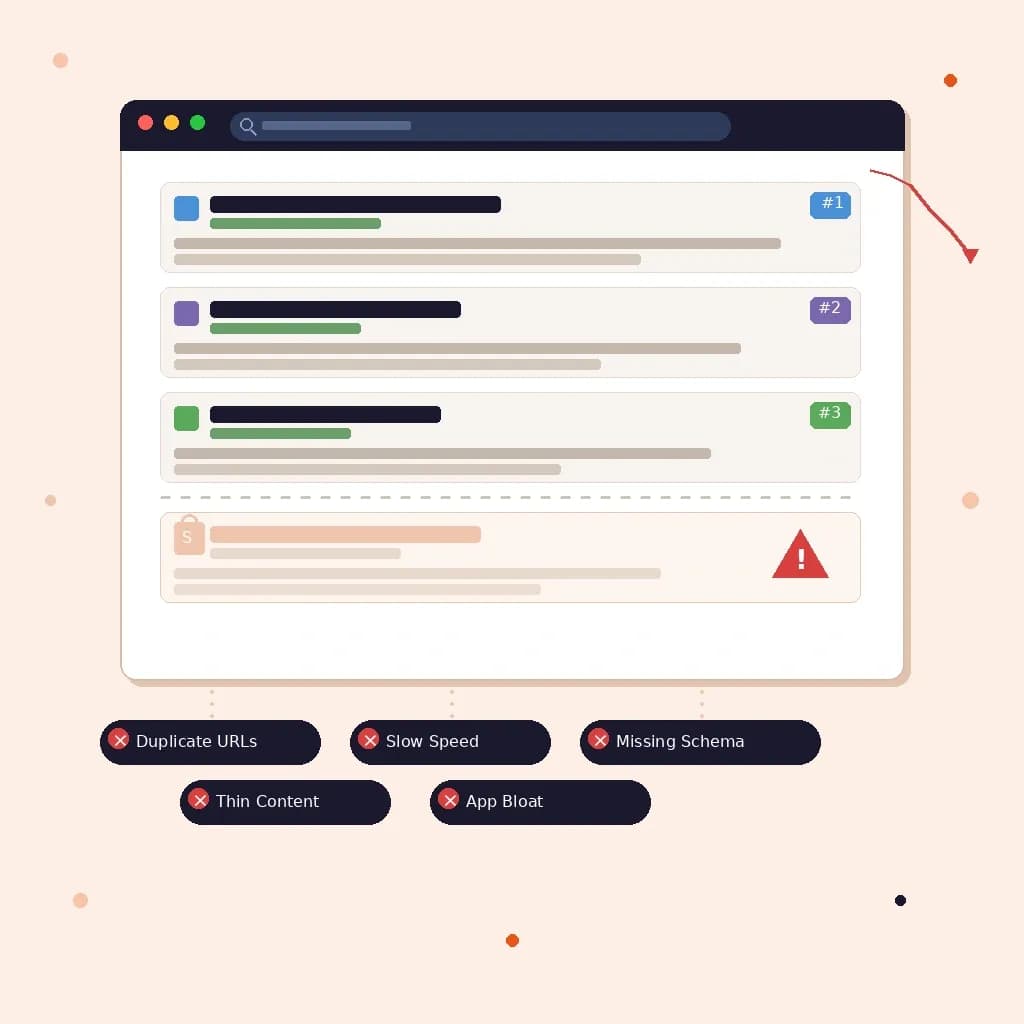 Shopify SEO problems