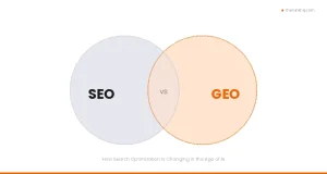 GEO vs SEO comparison showing overlapping search optimization approaches